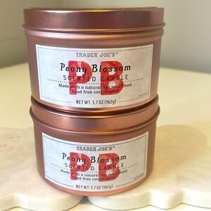 Trader Joe’s Peony Blossom Scented Candle Pair
